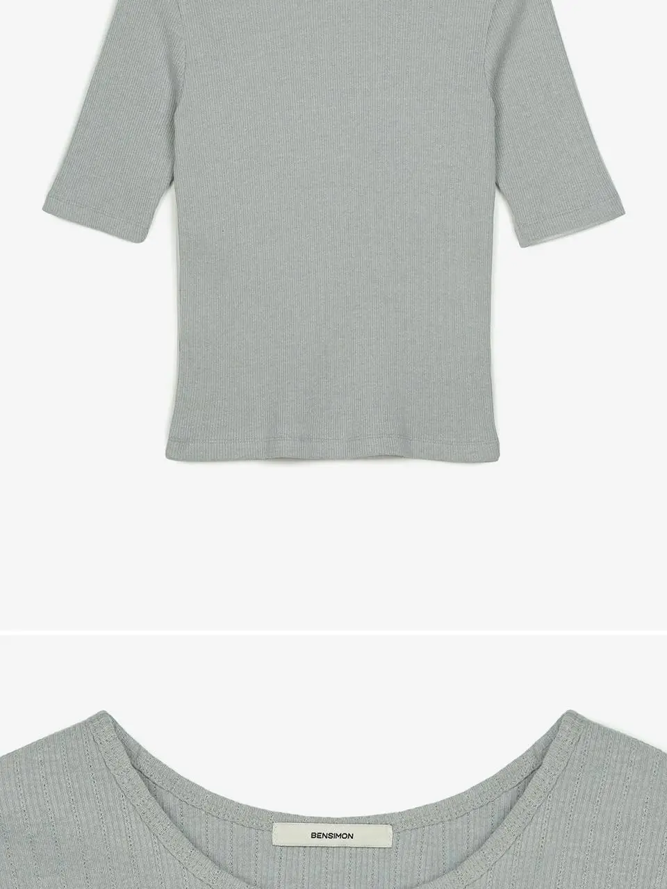 [모음전] 벤시몽 RIBBED KNIT T-SHIRT - 3color 상세페이지 44